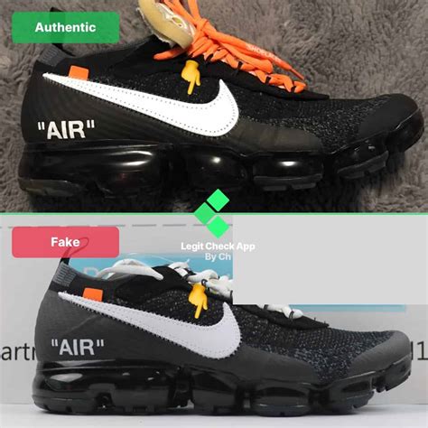 nike air vapormax off white fake vs real|nike vapormax flyknit off white.